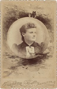 Retrato de mulher, década de 1890 (foto) de Gardner Studio