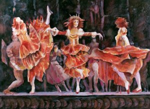 Cena de Romeu e Julieta, Royal Ballet, Covent Garden (wc no papel)
