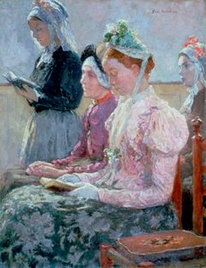 Domingo de manhã, c1900 de Julius Garibaldi Melchers