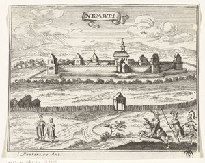 Vista de Lenti
Ilustrações topográficas da Áustria, da Hungria e dos Balcãs (título da série)
Korte beschryvinghe, en aen-wysinghe der plaetsen in desen boeck, met hunnen teghen woordighen standt, pertinente uyt-ghebeldt, in Oostenryck (série de Gaspar Bouttats