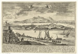 Vista de Schenkenschans
Cidades e povoações na República dos Países Baixos (título da série)
Thooneel der Steden ende Sterckten van 