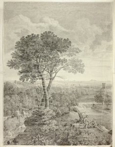 Fresco no Palazzo Colonna, Roma de Gaspard Dughet