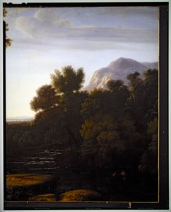 Paisagem italiana, pormenor, sem data de Gaspard Poussin Dughet