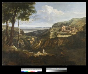 Vista do Mosteiro de Camaldoli perto de Frascati, 1670-75
