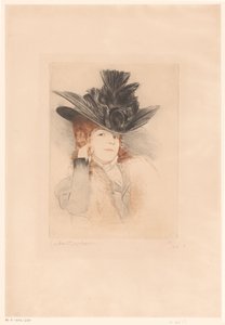 Retrato de uma senhora desconhecida com chapéu de Gaston Darbour