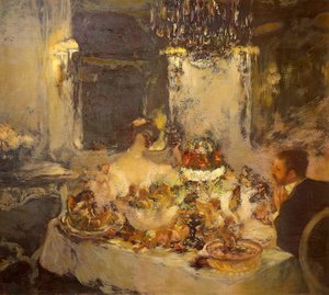 Champanhe, de Gaston La Touche (1851-1913), óleo sobre tela