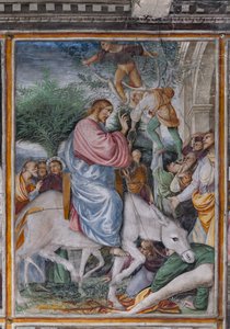 Detalhe de "Cristo entrando em Jerusalém", de "A vida e a Paixão de Cristo". de Gaudenzio Ferrari