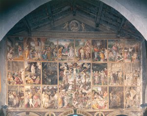 Vida e Paixão de Cristo, afresco de Gaudenzio Ferrari (1475-1546) 1513 de Gaudenzio Ferrari