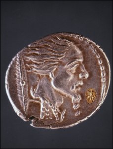 Presumir perfil de Vercingetorix numa peça de Gauloise. Museu de Medalhas. Milão