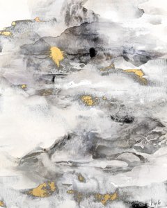 Fluxo de ouro abstrato de Gemma Bardot