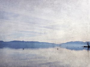 Lago tranquilo no inverno de Gemma Bardot