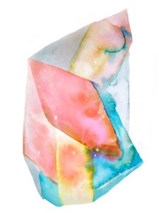 Aquarela abstrata vibrante de Gemma Bardot