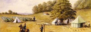 O acampamento (aguarela sobre papel) de General E.W. Wray