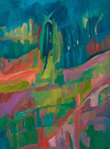 Sul de França, capela, 2024 (óleo sobre tela) de Genevieve French