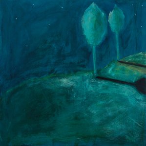 Stand Together, 2018 (acrílico sobre cartão) de Genevieve French