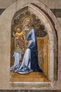 O interior: "Madona Entronizada com Criança e Anjos", de Gentile da Fabriano de Gentile da Fabriano