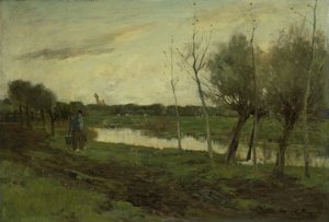 Paisagem com um canal