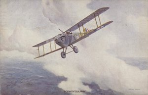 Avião de combate Sopwith Dolphin (lito colorido) de Geoffrey (after) Watson