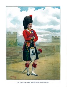 O 42º, The Black Watch Royal Highlanders, c1890.