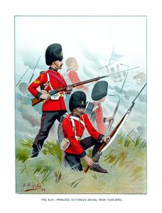 Os 87th Princesa Victorias Royal Irish Fusiliers, c1890.