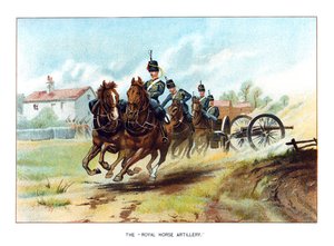 A Artilharia Real do Cavalo, c1890.