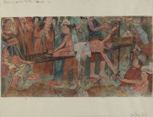 Estação da Cruz No. 11: Jesus é pregado na cruz, c. 1936.