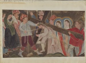 Via Sacra No. 8: Jesus fala às mulheres de Jerusalém, c. 1936.