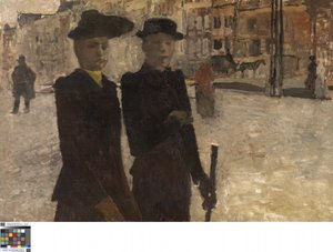 Women on the Rokin (óleo sobre tela)