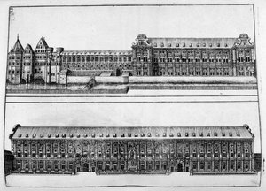 Design do castelo, 1664 de Georg Andreas Bockler