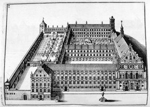 Design do castelo, 1664 de Georg Andreas Bockler