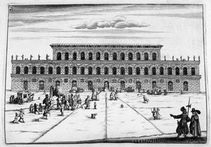 Design do castelo, 1664 de Georg Andreas Bockler