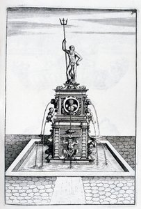 Projeto da fonte, 1664 de Georg Andreas Bockler