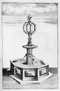 Projeto da fonte, 1664 de Georg Andreas Bockler