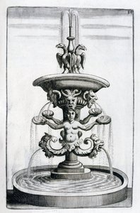 Projeto da fonte, 1664 de Georg Andreas Bockler