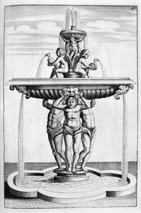 Projeto da fonte, 1664 de Georg Andreas Bockler
