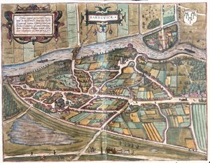Bardowick, Alemanha - em "Civitates Orbis Terrarum" de Georg Braun, Colónia 1617 de Georg Braun