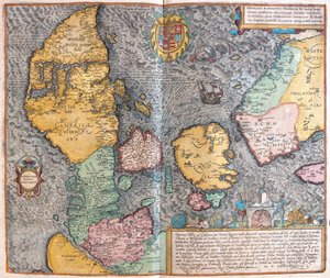 Dinamarca - em "Civitates Orbis Terrarum" de Georg Braun, Colónia 1617 de Georg Braun
