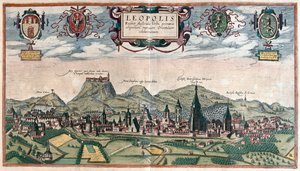 Lviv , Ucrânia - em "Civitates Orbis Terrarum" de Georg Braun, Colónia 1617 de Georg Braun