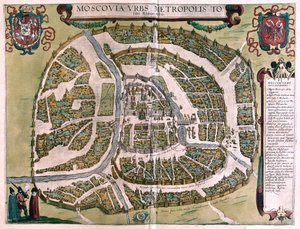 Moscovo, Rússia - em "Civitates Orbis Terrarum" de Georg Braun, Colónia 1617 de Georg Braun