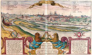 Munique, Alemanha - em "Civitates Orbis Terrarum" de Georg Braun, Colónia 1617 de Georg Braun