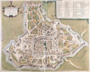 Pádua, Itália - em "Civitates Orbis Terrarum" de Georg Braun, Colónia 1617 de Georg Braun