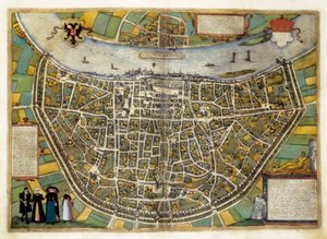 Mapa da cidade de Burgos na Espanha