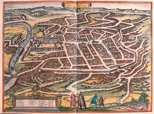 Vilnius, Lituânia - em "Civitates Orbis Terrarum" de Georg Braun, Colónia 1617 de Georg Braun