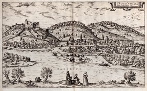 Pressburg Bratislava. De cidades da Terra de 1588
