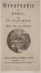 Página de título com vinheta para "Geografia para qualquer um" de Georg Christian Schule