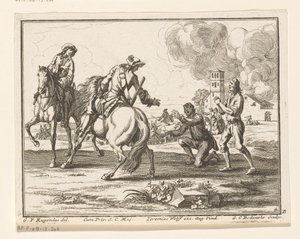 Cavalaria apreende gado Cavaleiros (título da série) de Georg Conrad Bodenehr