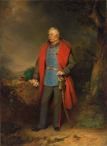 Marechal de Campo Conde Johann Joseph Wenzel Radetzky de Radetz, retrato de corpo inteiro