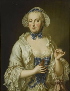 Francês: Marie-Anne-Sophie de Saxe, princesse électrice de Bavière (1728-1797) Retrato de Maria Anna Sophia da Saxónia, Elisa da Baviera (1728-1797) de Georg Desmarees