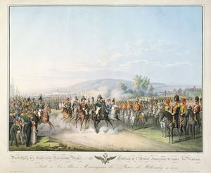Tabela do exército imperial de toda a Rússia, da "Tabela dos exércitos europeus", de Ludwig Von Kleist, c.1828-1845