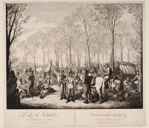 Acampamento dos cossacos na Avenue des Champs-Elysées, em Paris, em abril de 1814, 1814